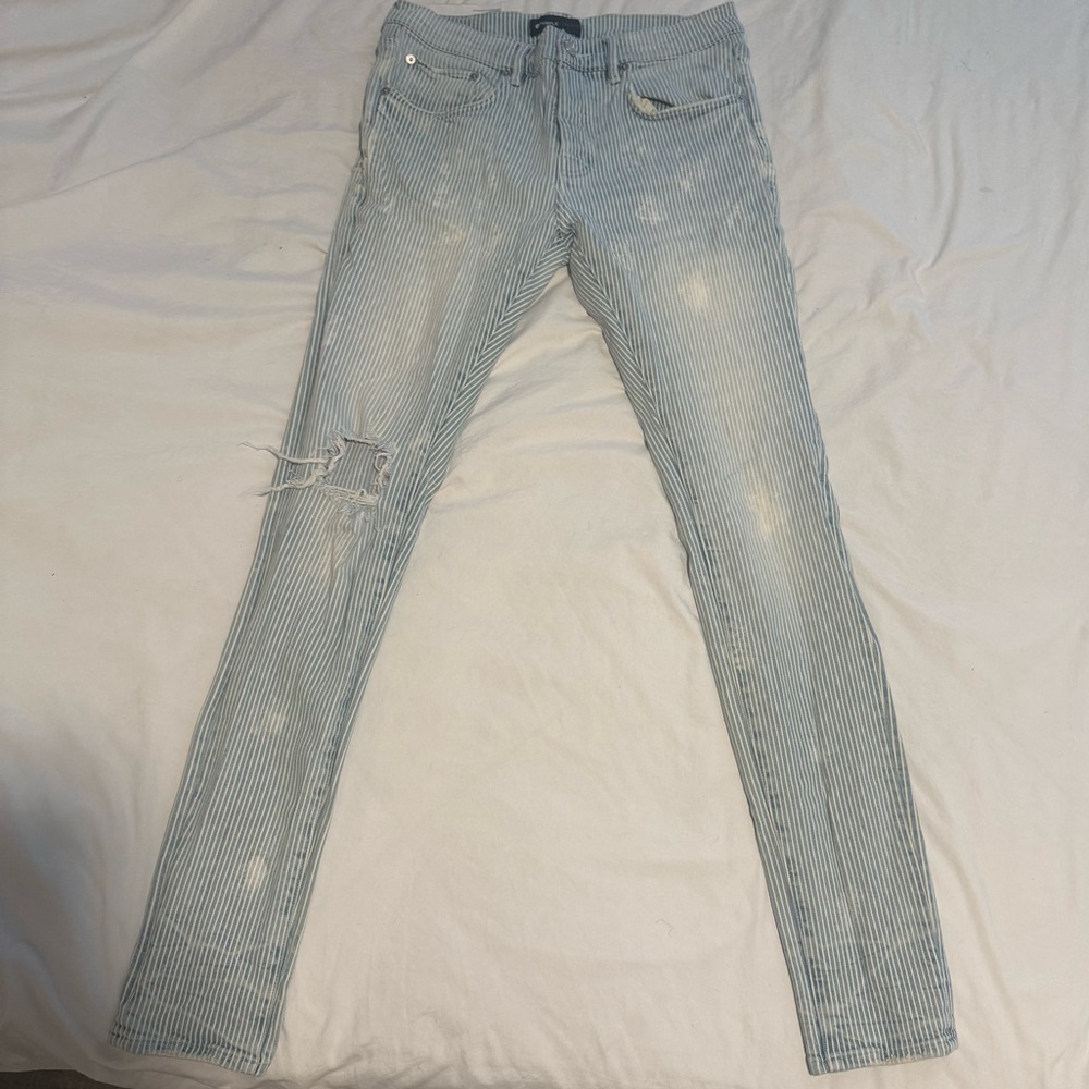 Purple Brand Blue Striped Jeans